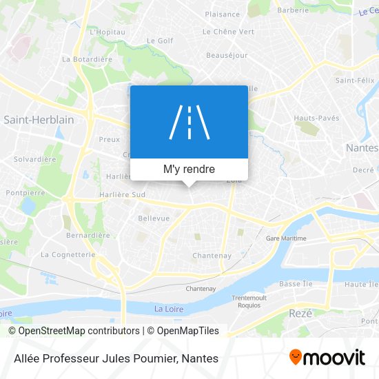 Allée Professeur Jules Poumier plan
