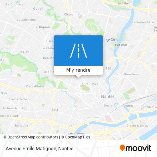 Avenue Émile Matignon plan