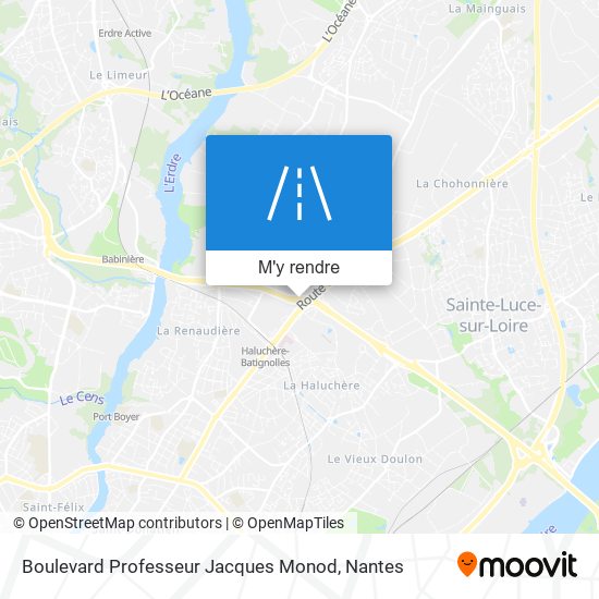 Boulevard Professeur Jacques Monod plan