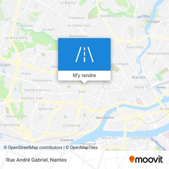 Rue André Gabriel plan