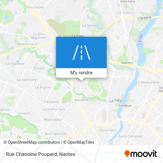 Rue Chanoine Poupard plan