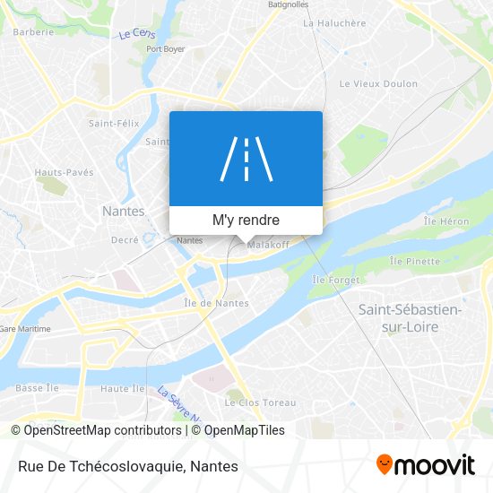 Rue De Tchécoslovaquie plan