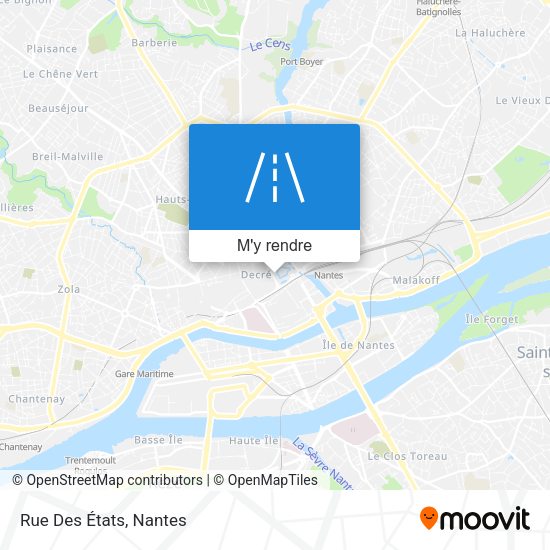 Rue Des États plan