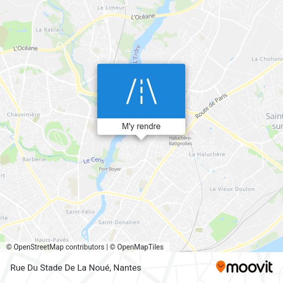 Rue Du Stade De La Noué plan