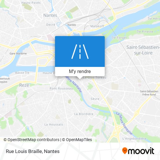 Rue Louis Braille plan