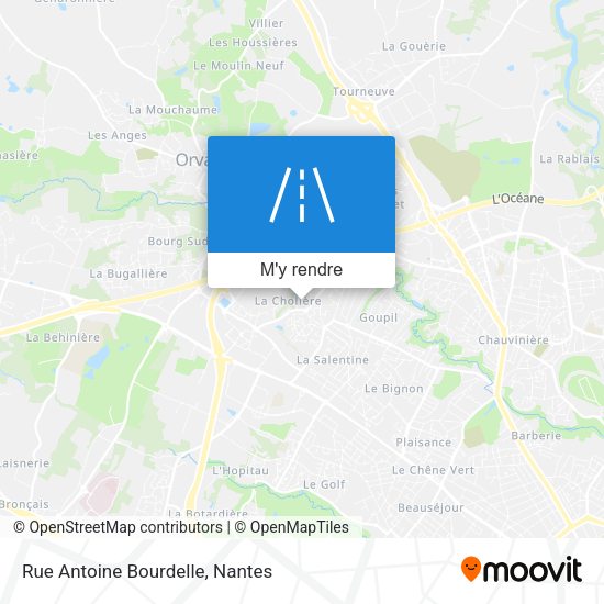 Rue Antoine Bourdelle plan