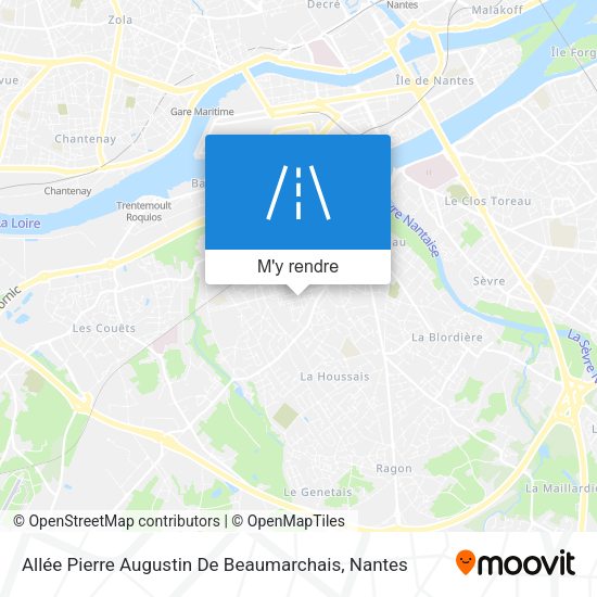 Allée Pierre Augustin De Beaumarchais plan