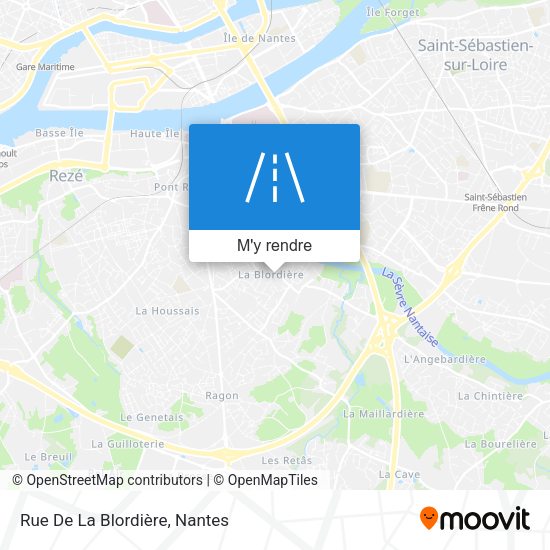 Rue De La Blordière plan