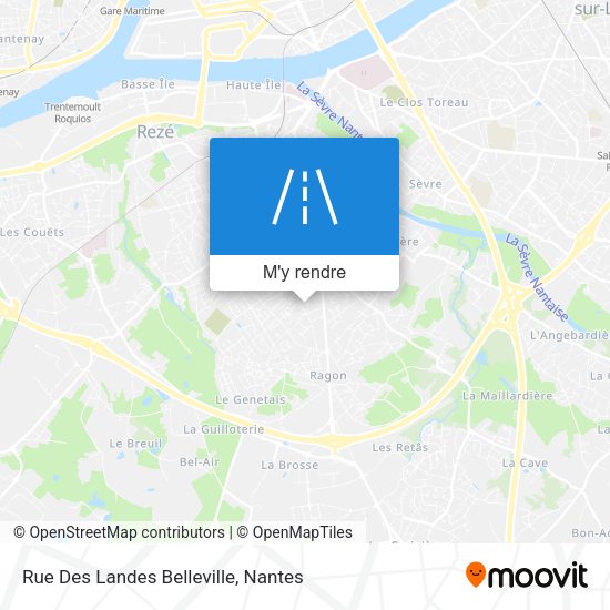 Rue Des Landes Belleville plan
