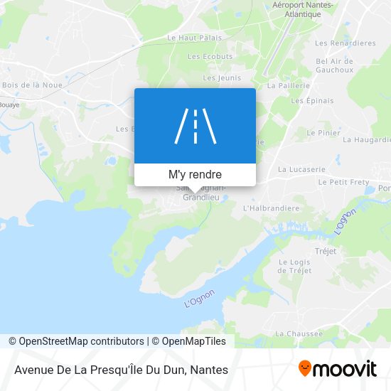 Avenue De La Presqu'Île Du Dun plan