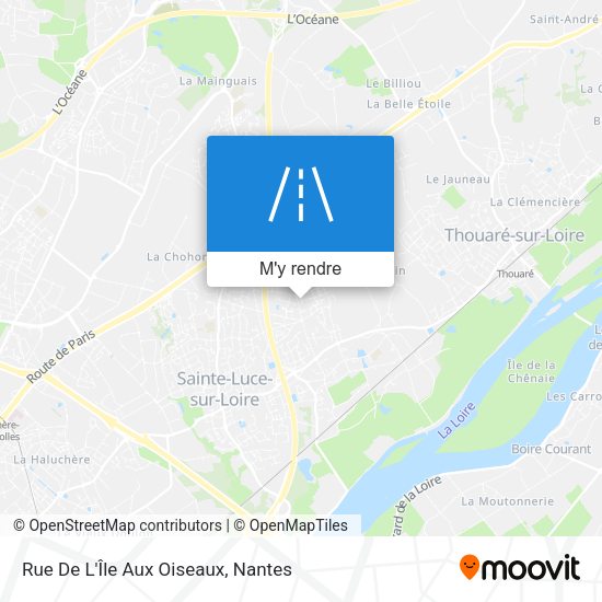 Rue De L'Île Aux Oiseaux plan