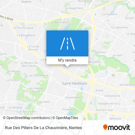 Rue Des Piliers De La Chauvinière plan