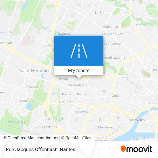 Rue Jacques Offenbach plan