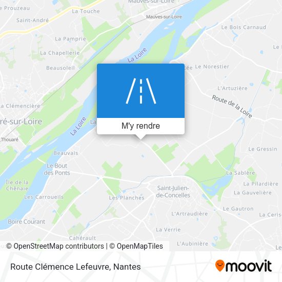 Route Clémence Lefeuvre plan