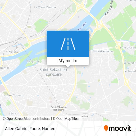 Allée Gabriel Fauré plan