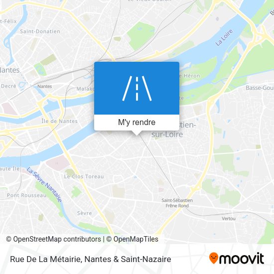 Rue De La Métairie plan