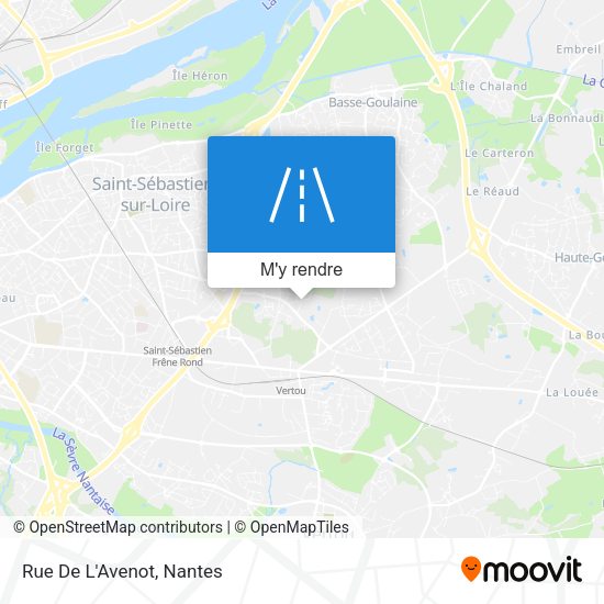 Rue De L'Avenot plan