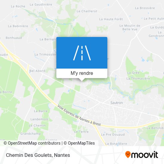 Chemin Des Goulets plan