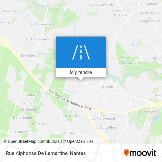 Rue Alphonse De Lamartine plan