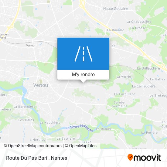 Route Du Pas Baril plan