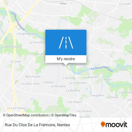 Rue Du Clos De La Frémoire plan