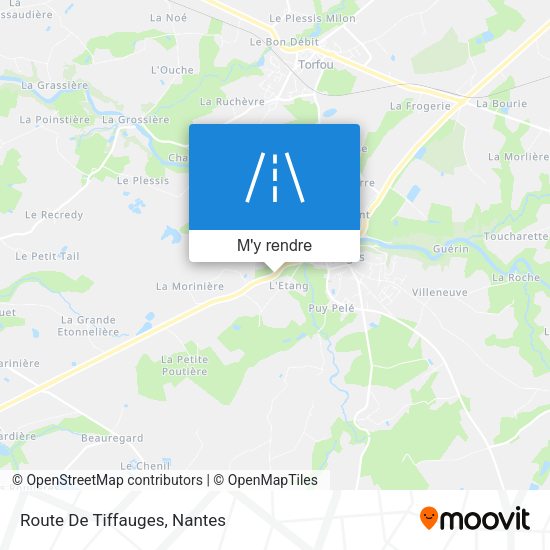 Route De Tiffauges plan