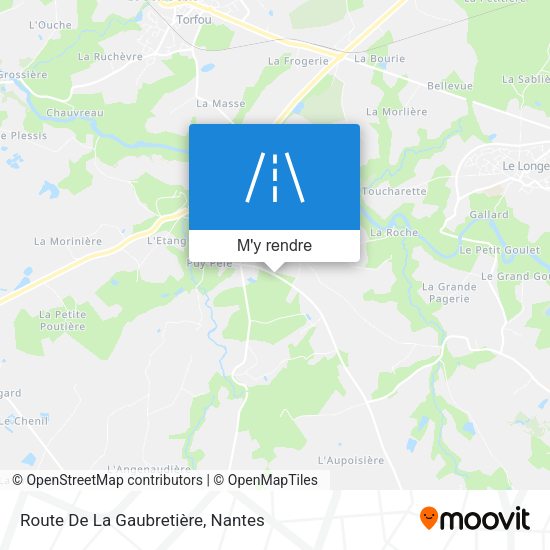 Route De La Gaubretière plan