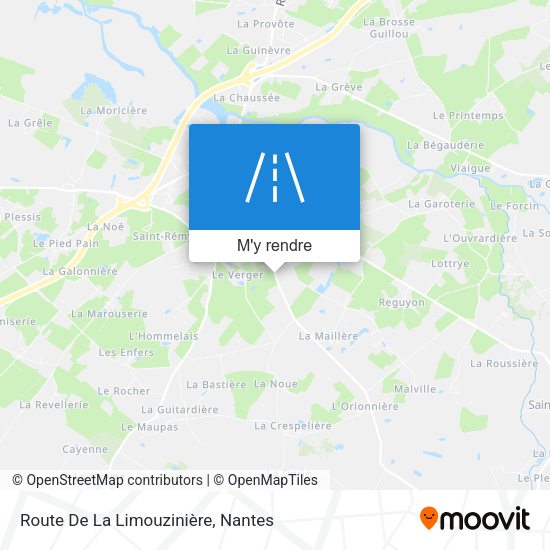 Route De La Limouzinière plan
