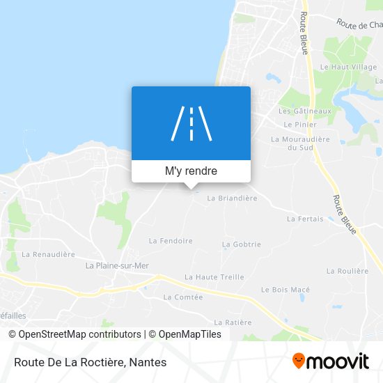 Route De La Roctière plan