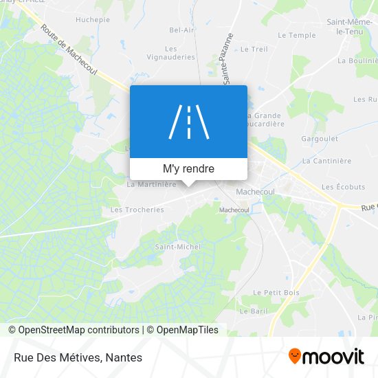 Rue Des Métives plan