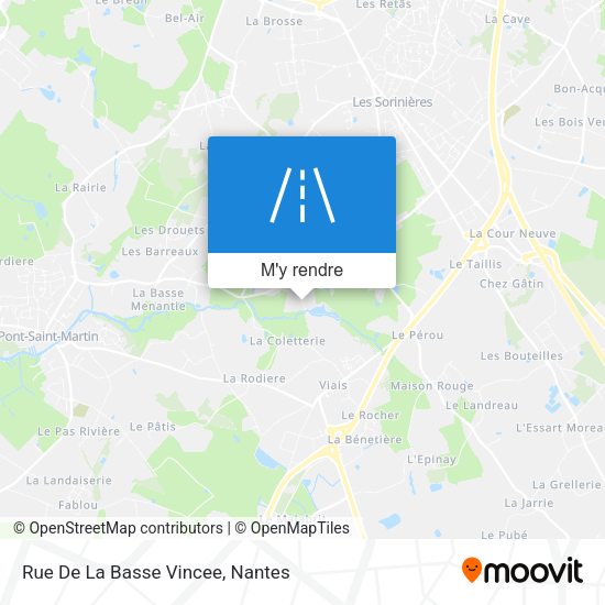 Rue De La Basse Vincee plan