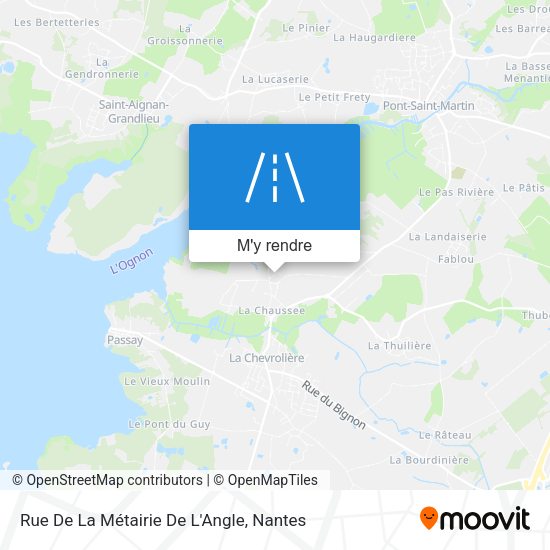 Rue De La Métairie De L'Angle plan