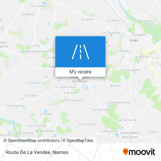 Route De La Vendée plan
