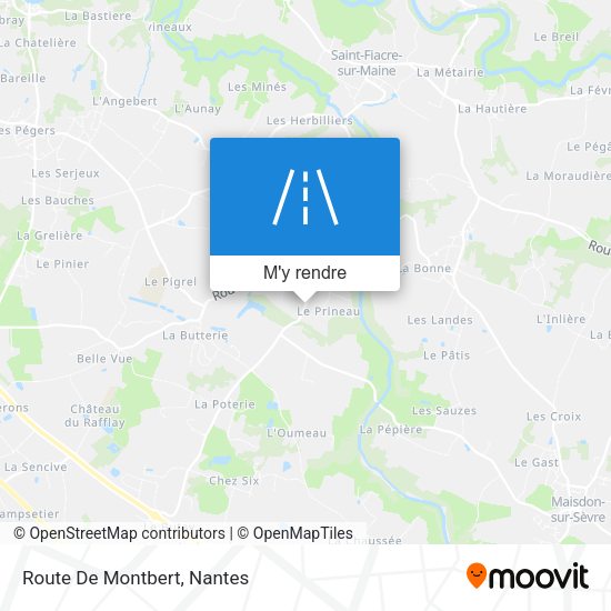 Route De Montbert plan