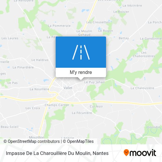 Impasse De La Charouillère Du Moulin plan