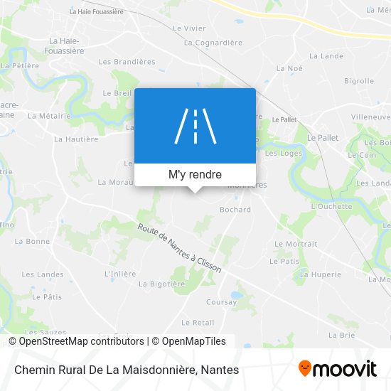Chemin Rural De La Maisdonnière plan