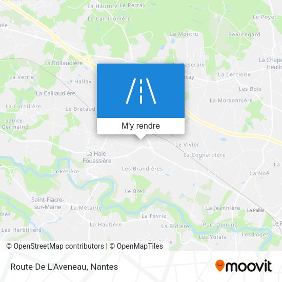 Route De L'Aveneau plan