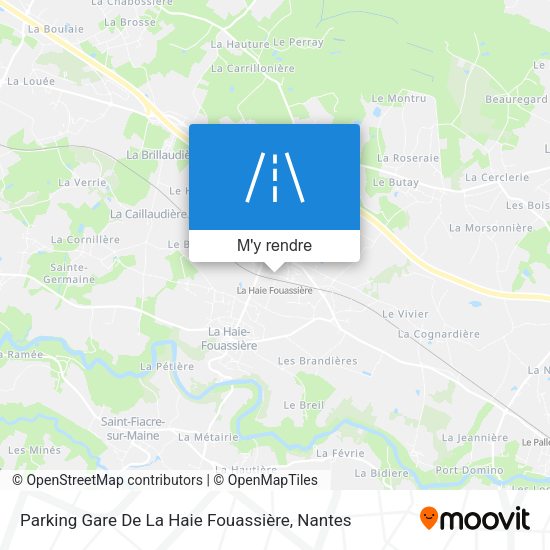 Parking Gare De La Haie Fouassière plan