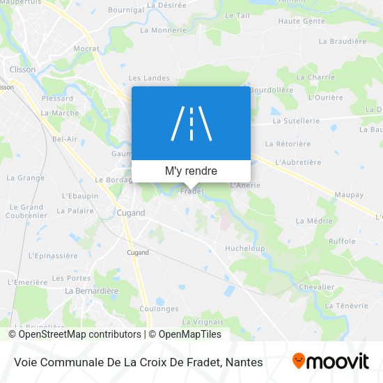 Voie Communale De La Croix De Fradet plan