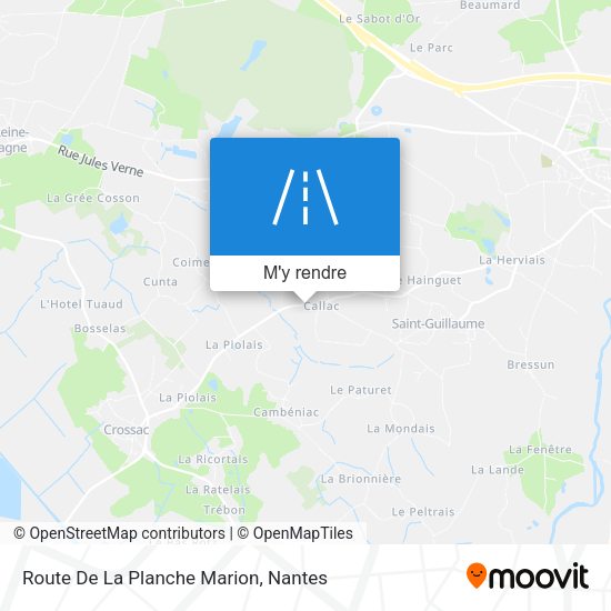 Route De La Planche Marion plan