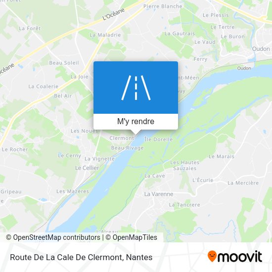 Route De La Cale De Clermont plan