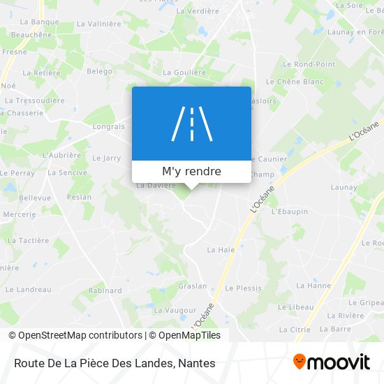 Route De La Pièce Des Landes plan