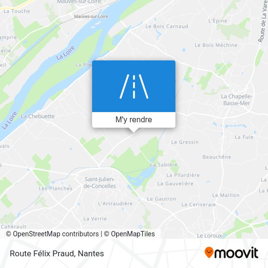 Route Félix Praud plan