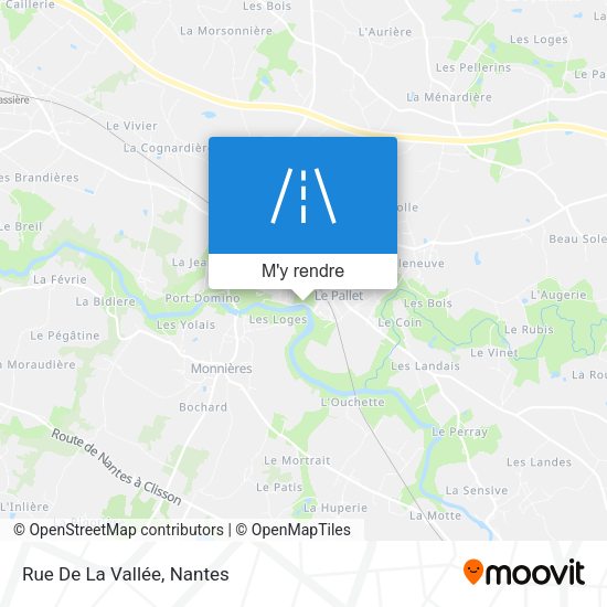 Rue De La Vallée plan