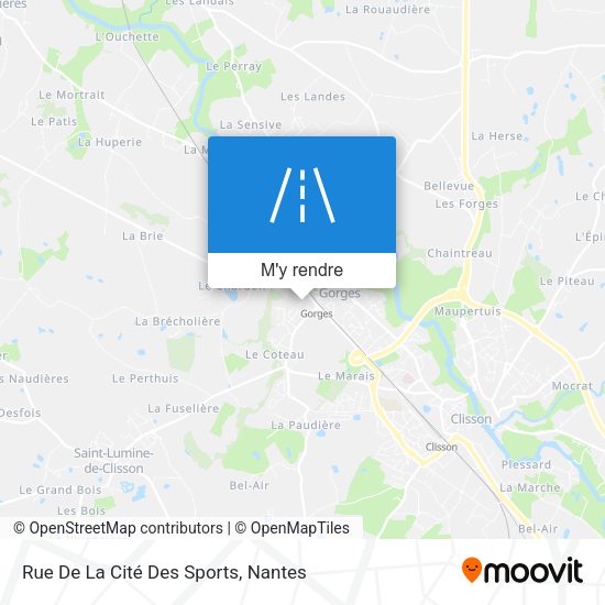 Rue De La Cité Des Sports plan
