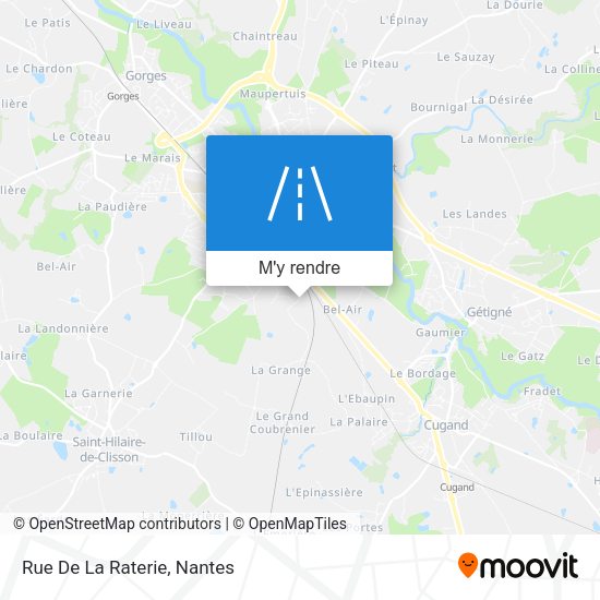 Rue De La Raterie plan