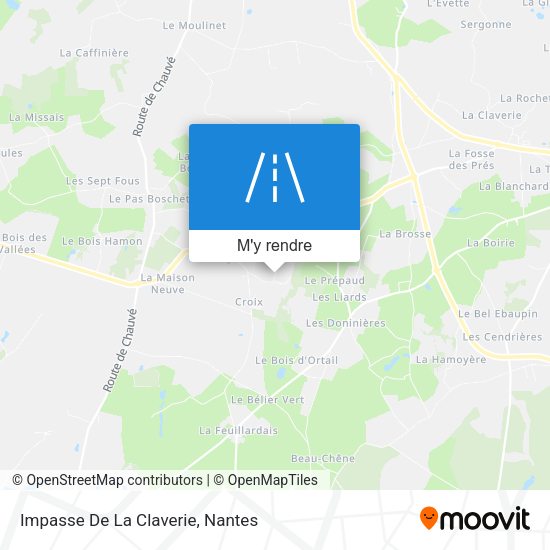 Impasse De La Claverie plan