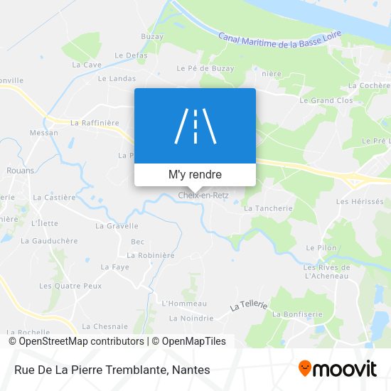 Rue De La Pierre Tremblante plan