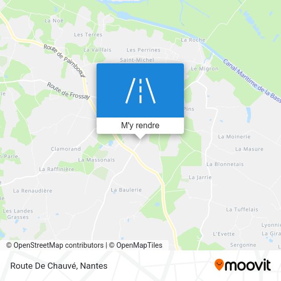 Route De Chauvé plan