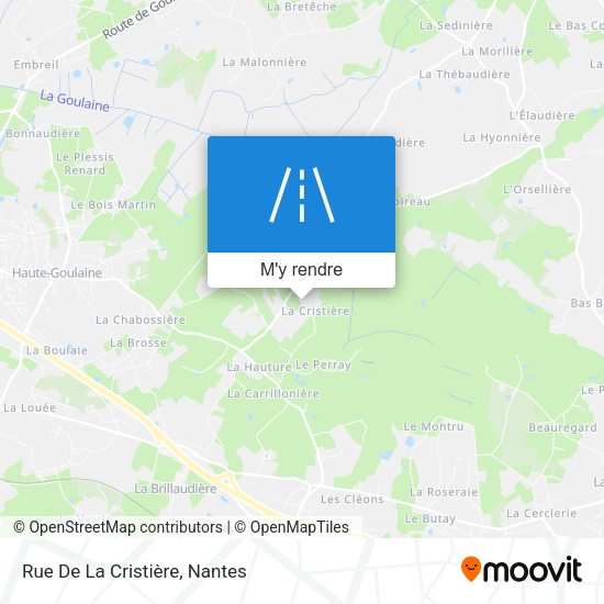 Rue De La Cristière plan